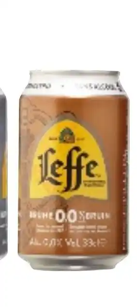 Colruyt Leffe Bruinn alcoholvrij bier 0,0% vol in blik 33cl aanbieding