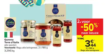 Carrefour Gamma terra d'italia aanbieding