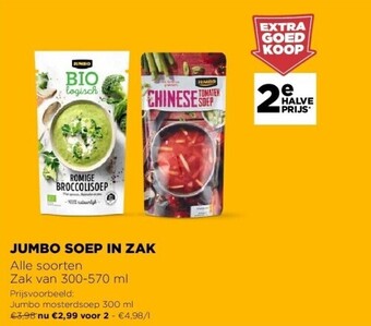 Jumbo Jumbo soep in zak aanbieding