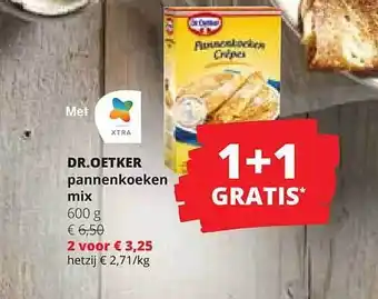 Spar Colruyt Dr oetker pannenkoeken mix aanbieding