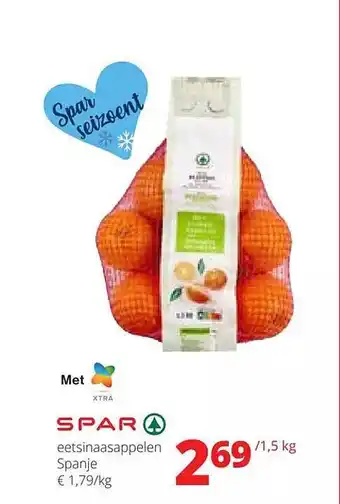 Spar Colruyt Spar eetsinaasappelen aanbieding