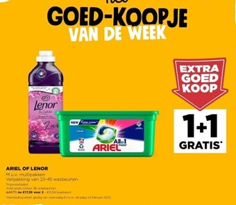 Jumbo Ariel of lenor aanbieding