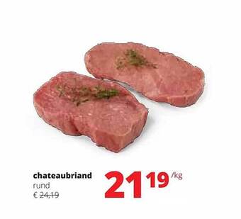Spar Colruyt Chateaubriand aanbieding