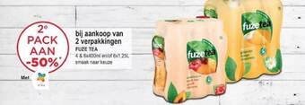 Spar Colruyt Fuze tea aanbieding