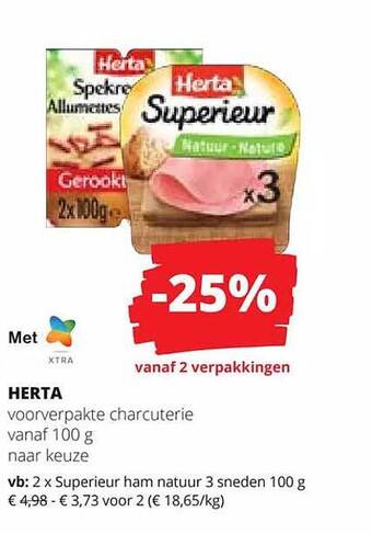 Spar Colruyt Herta aanbieding