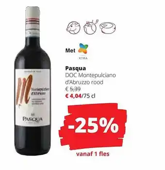 Pasqua doc montepulciano d'abruzzo rood
