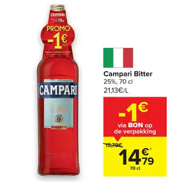 Carrefour Campari bitter 70 cl aanbieding