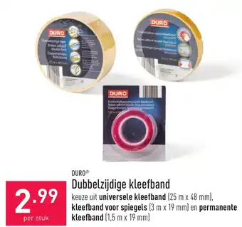 ALDI Duro Dubbelzijdige kleefband aanbieding