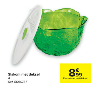 Carrefour Slakom met deksel aanbieding