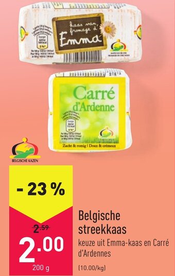 ALDI Belgische streekkaas 200g aanbieding