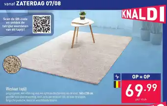 ALDI Wasbaar tapijt 160*230 cm aanbieding