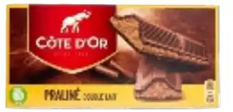 Colruyt Cote d'or praline double lait 200g aanbieding