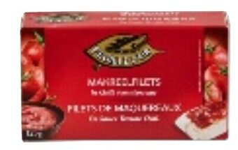 Colruyt Feuille d'or makreelfilets in chili-tomatensaus 125g aanbieding