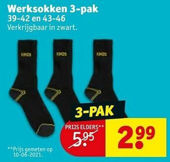 Kruidvat Werksokken aanbieding