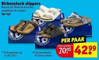 Kruidvat Birkenstock slippers aanbieding