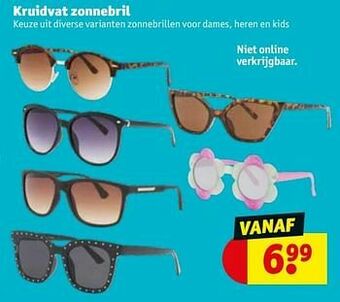 Kruidvat Kruidvat zonnebril aanbieding