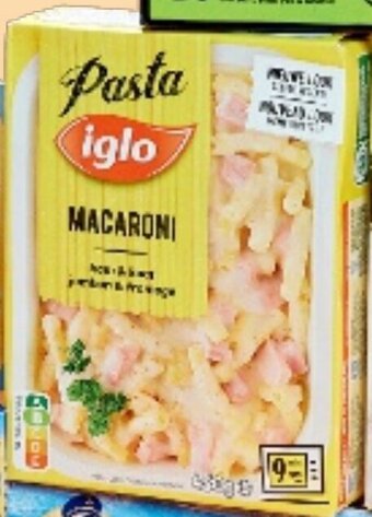 Colruyt Iglo Macaroni ham & kaas 450g aanbieding
