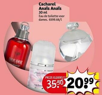 Kruidvat Cacharel anaïs anaïs edt aanbieding