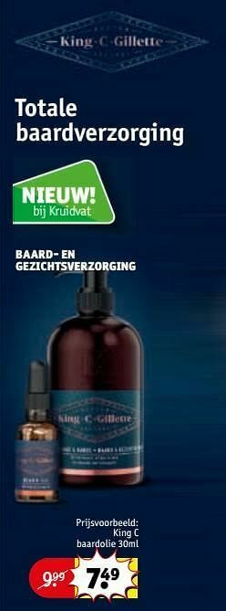 Kruidvat King c baardolie aanbieding