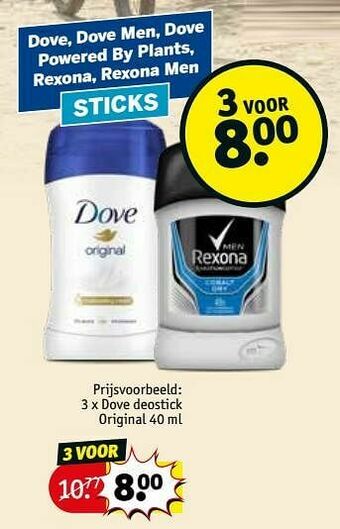 Kruidvat Dove deostick original aanbieding