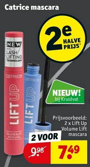 Kruidvat Lift up volume lift mascara aanbieding