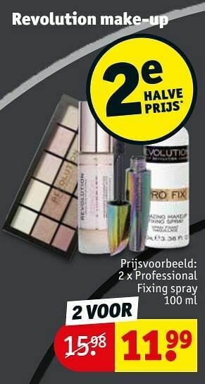 Kruidvat Professional fixing spray aanbieding