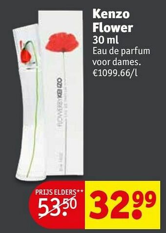 Kruidvat Kenzo flower edp aanbieding