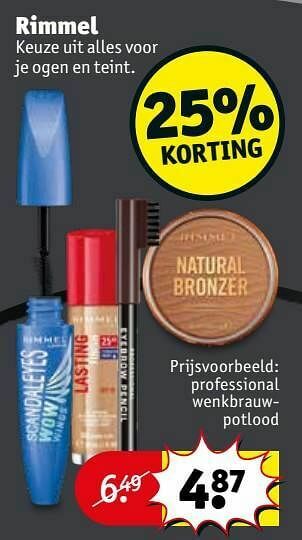 Kruidvat Professional wenkbrauwpotlood aanbieding