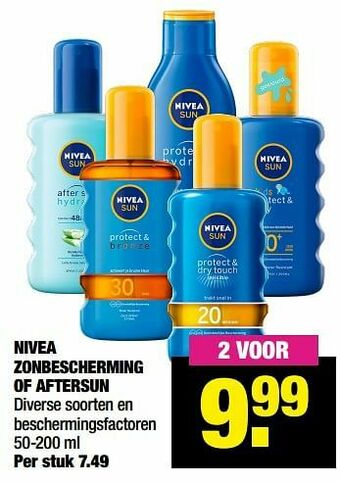 Big Bazar Nivea zonbescherming of aftersun aanbieding