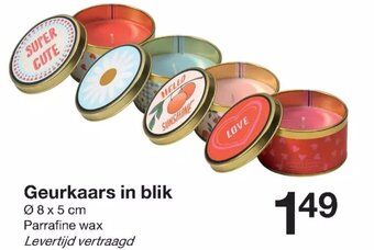 Geurkaars in blik
