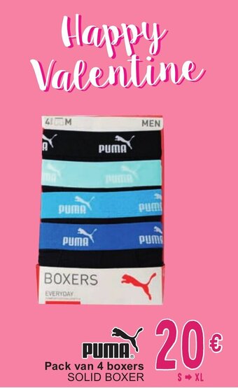 Puma Pack van 4 boxers