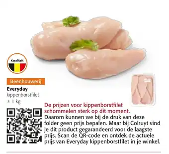 Colruyt Everyday Kippenborstfilet 1kg aanbieding