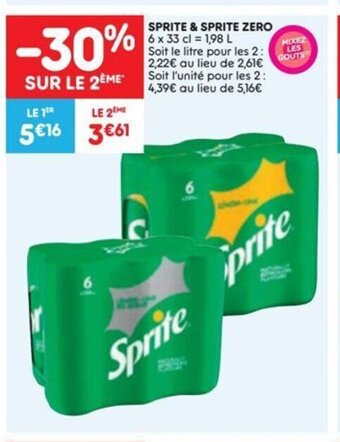 Sprite & Sprite Zero 6 x 33 cl