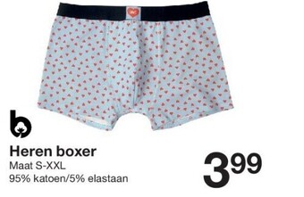 Zeeman Heren boxer maat s-xxl aanbieding