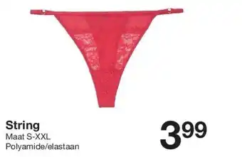 Zeeman String maat s-xxl aanbieding