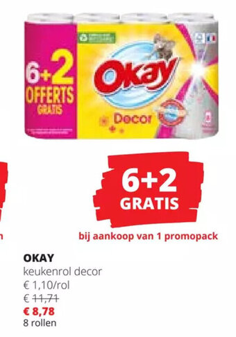Okay keukenrol decor 8 rollen
