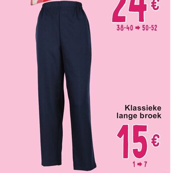 Cora Klassieke lange broek aanbieding