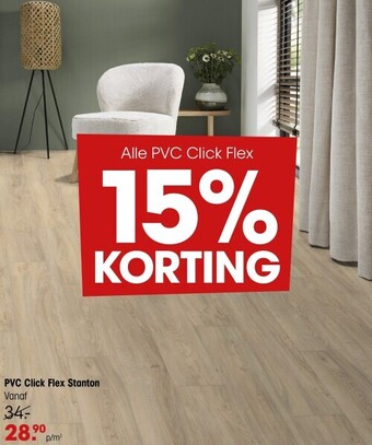 Kwantum Pvc click flex stanton aanbieding