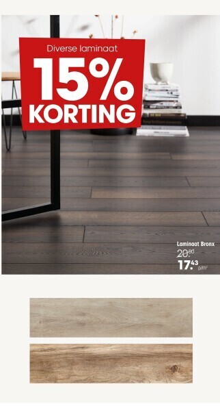 Kwantum Laminaat bronx aanbieding