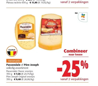 Colruyt Passendale classic sneetjes 350 g aanbieding
