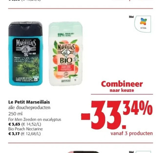 Colruyt Le petit marseillais alle doucheproducten 250 ml aanbieding