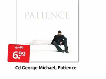 Boekenvoordeel Cd george michael, patience aanbieding