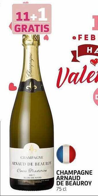 BelBev Champagne arnaud de beauroy aanbieding