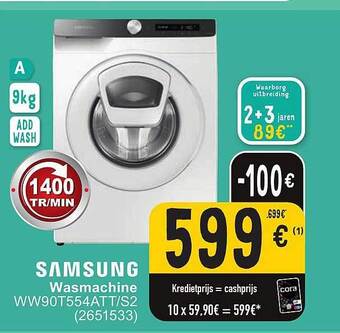 Cora Samsung wasmachine aanbieding