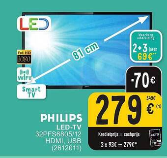 Cora Philips ledtv aanbieding