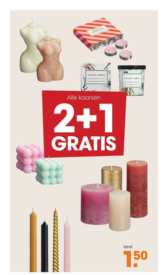 Kwantum Kaarsen aanbieding