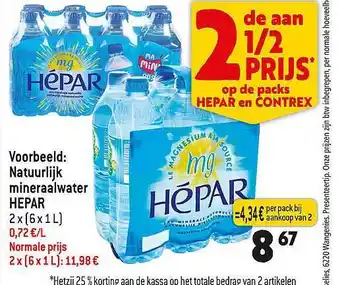 Natuurlijk mineraalwater hepar