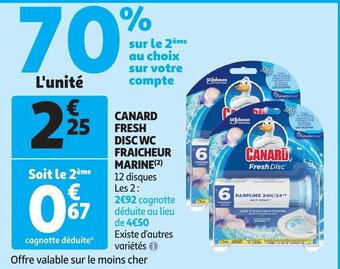 Canard fresh disc wc fraicheur marine 12 disques