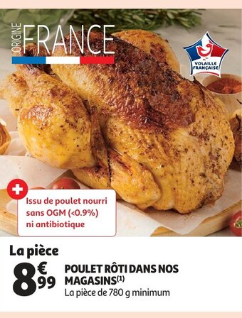 Auchan Poulet roti dans nos magasins la piece aanbieding