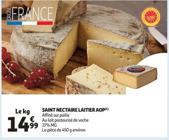 Auchan Saint nectaire laitier aop le kg aanbieding